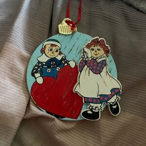 Charming Holiday Ornament with Raggedy Ann Design